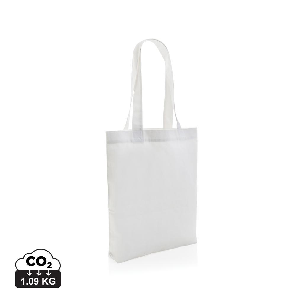 Geantă tote din pânză reciclată de 285gsm, necolorată Impact AWARE™  transparent