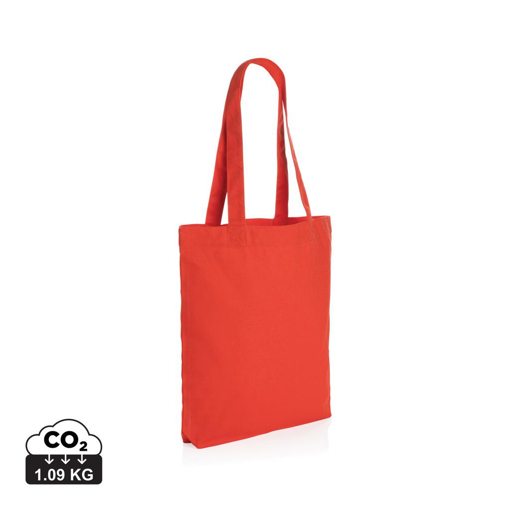 Geantă tote din pânză reciclată de 285 gsm Impact Aware™ luscious red