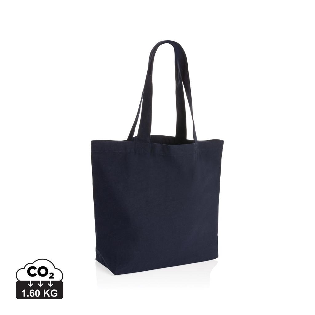 Geantă shopper din pânză reciclată 240 gsm cu buzunar, necolorată Impact Aware™ 