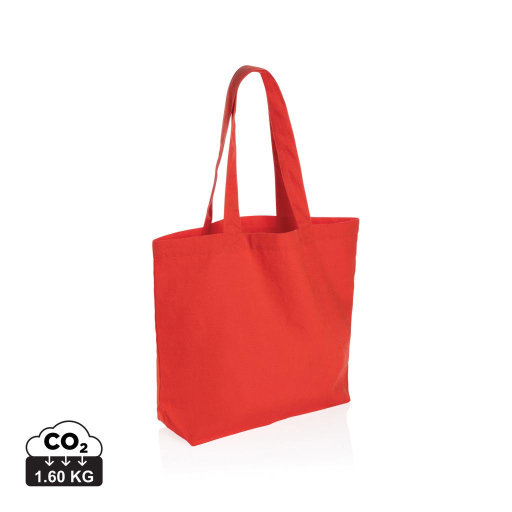 Geantă shopper din pânză reciclată 240 gsm cu buzunar Impact Aware™  