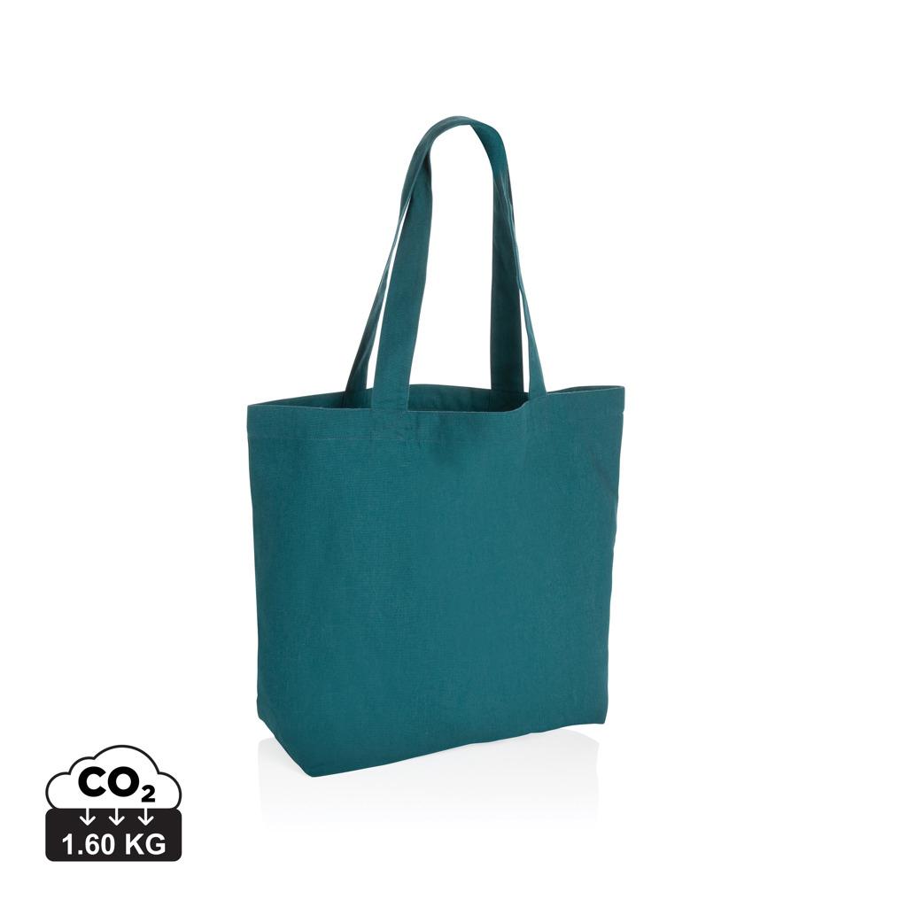 Geantă shopper din pânză reciclată 240 gsm cu buzunar Impact Aware™  