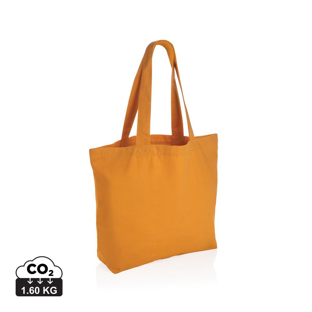 Geantă shopper din pânză reciclată 240 gsm cu buzunar Impact Aware™  