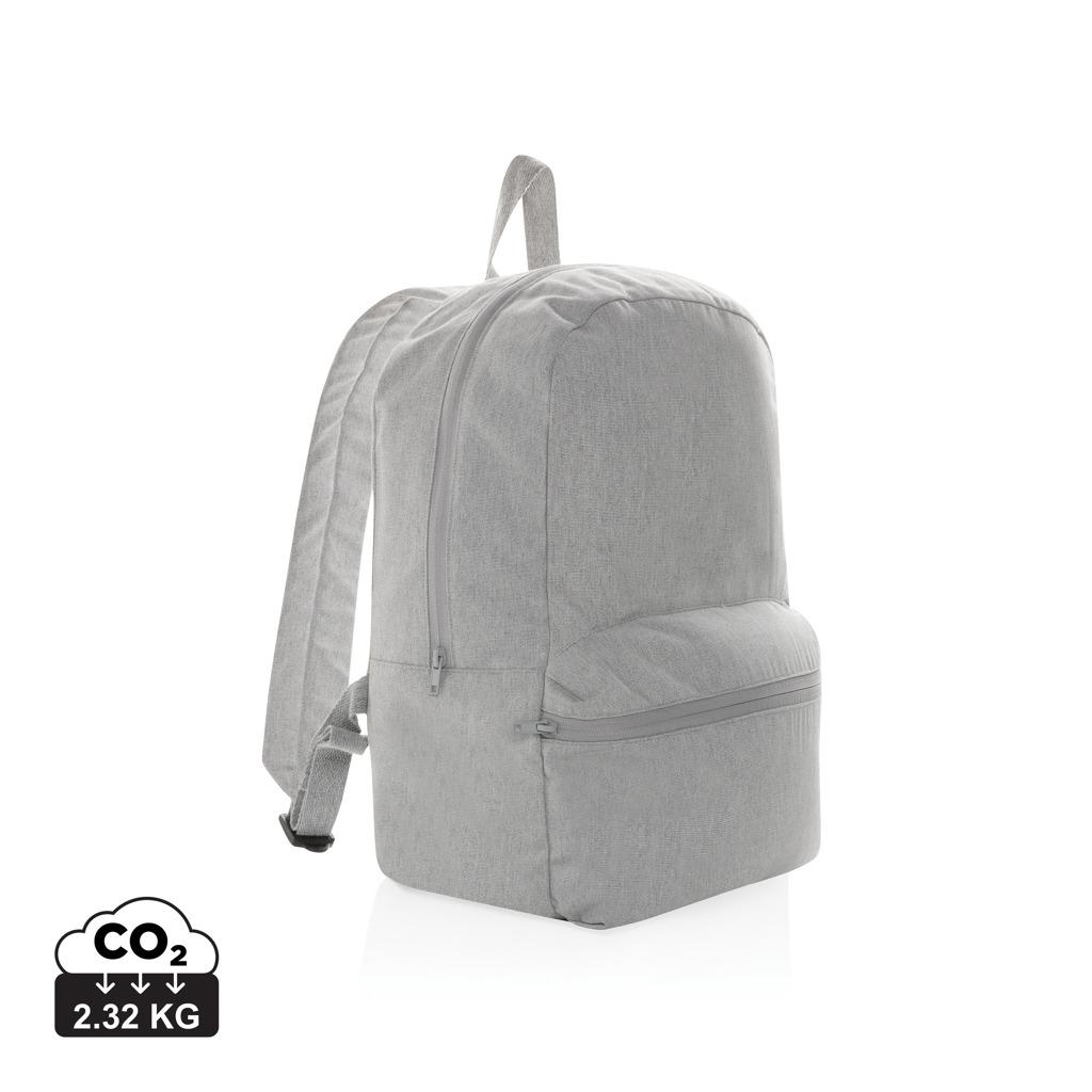 Rucsac din pânză reciclată 285 gsm, necolorată Impact Aware™  grey