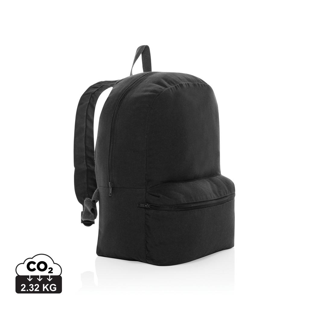 Rucsac din pânză reciclată 285 gsm, necolorată Impact Aware™  black