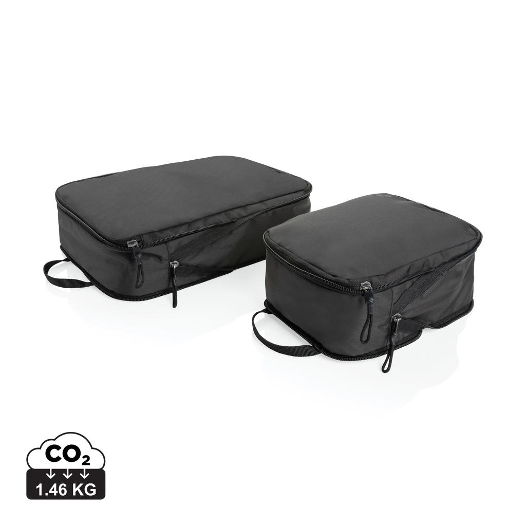 Set de două cuburi de compresie pentru călătorii Swiss Peak Ridge AWARE™ RPET black