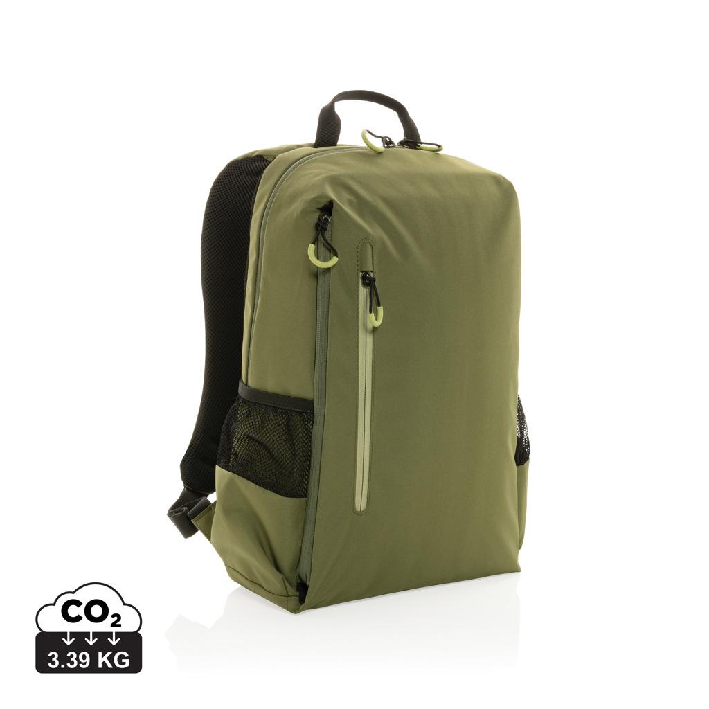 Rucsac pentru laptop de 15.6'  cu protecție RFID Impact AWARE™ Lima green