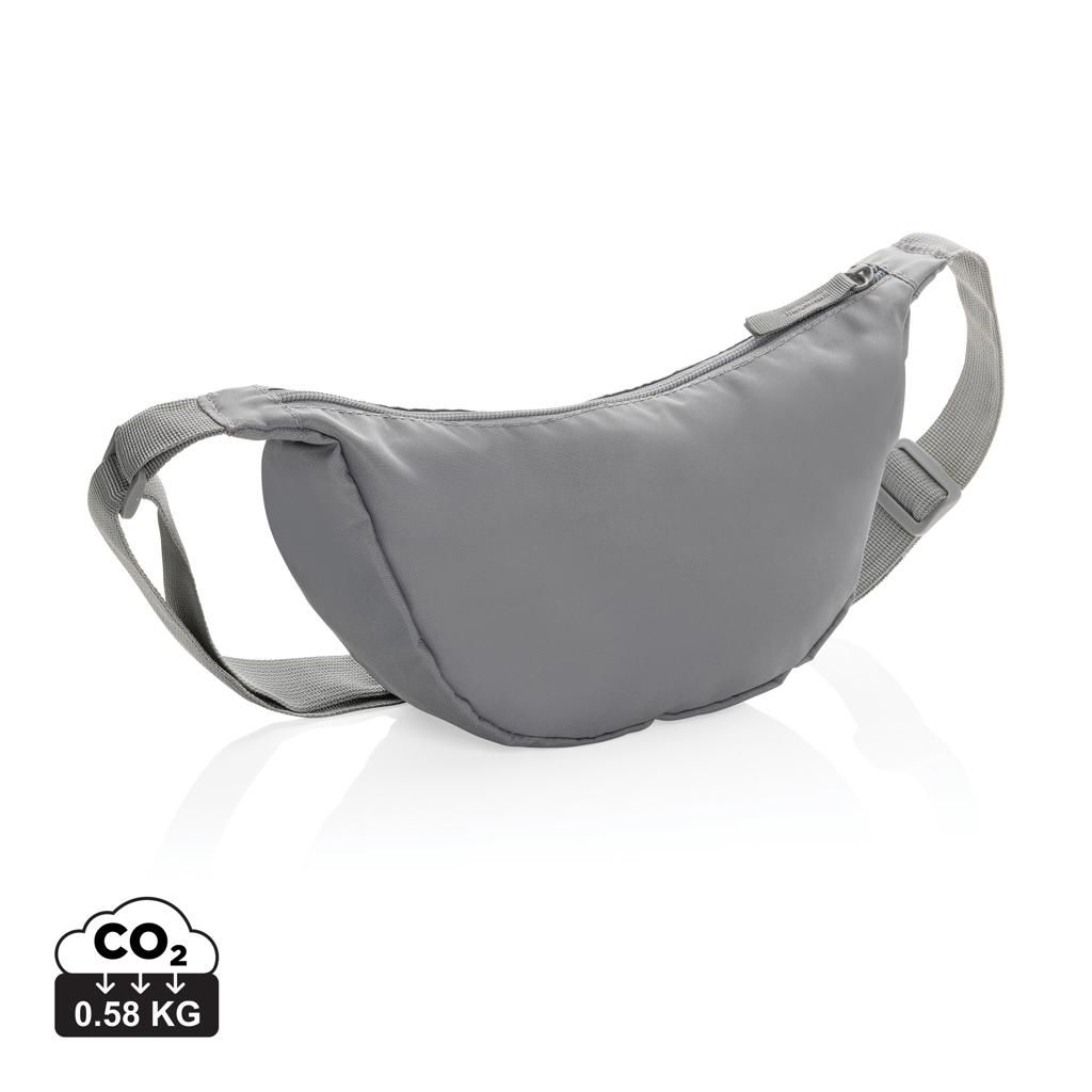 Geantă tip sling în formă de semilună Crescent AWARE™ RPET silver grey