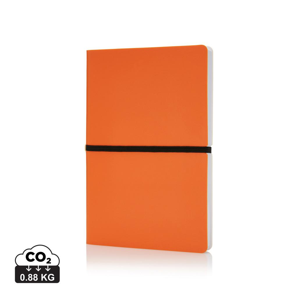 Carnet deluxe A5 cu copertă moale orange