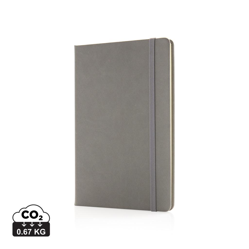 Carnet deluxe A5 cu copertă tare din PU grey