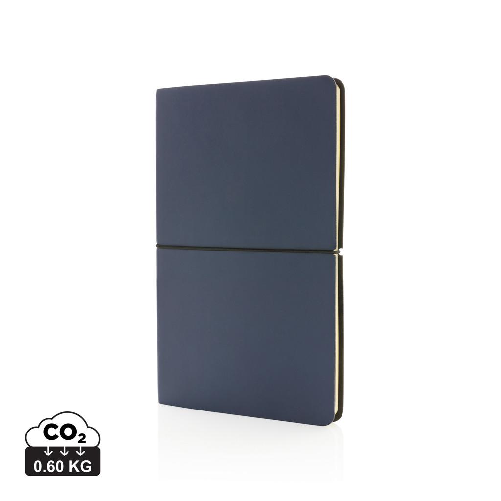 Carnet modern deluxe A5 cu copertă moale navy