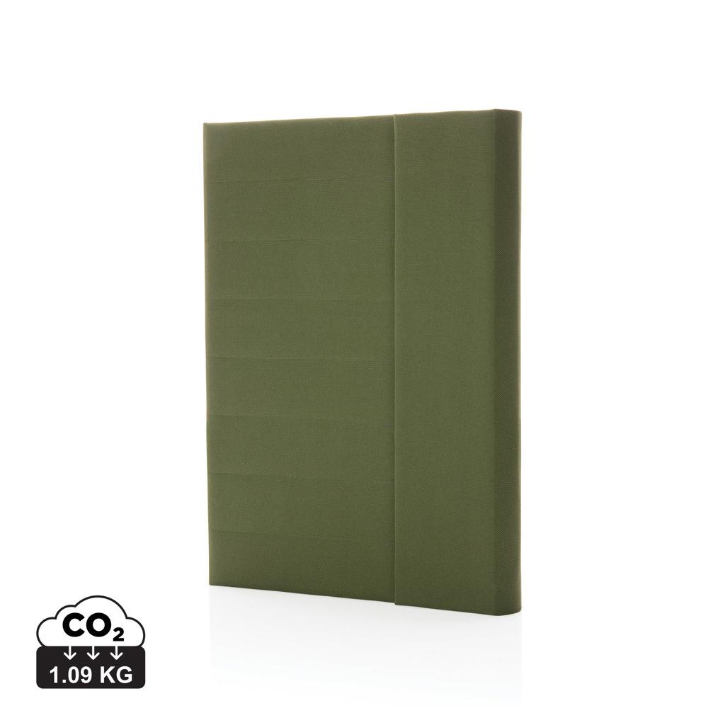 Carnet A5 cu închidere magnetică Impact Aware™ green