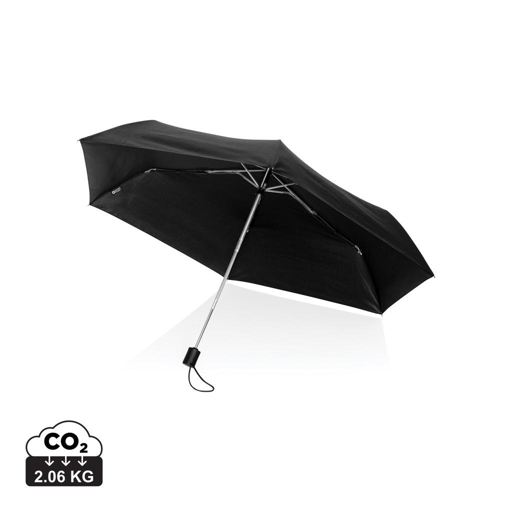 Umbrelă complet automată ultra-ușoară de 20,5” Swiss Peak Aware™ RPET black