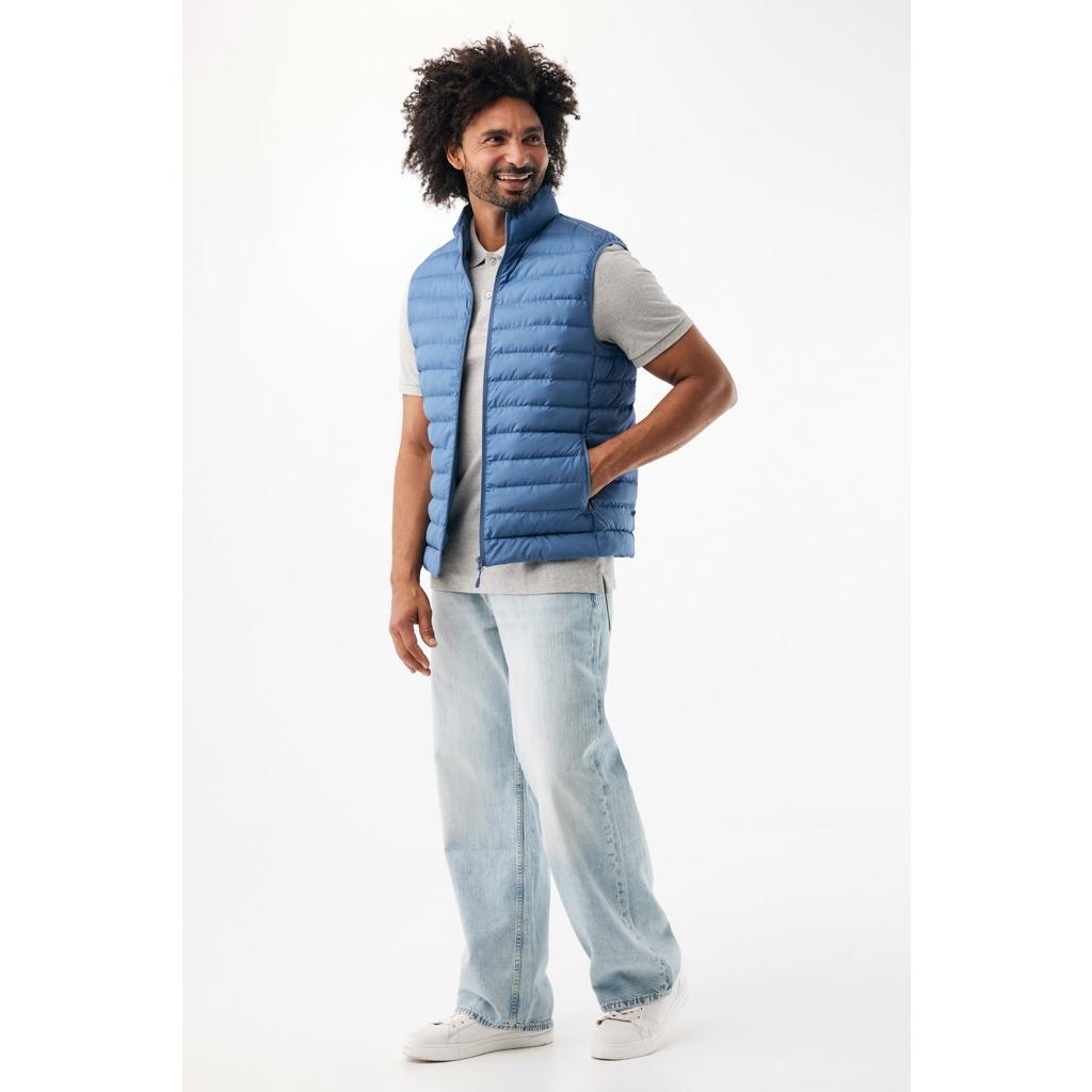 Vestă pentru bărbați  din poliester reciclat Iqoniq Meru Moon blue 3XL