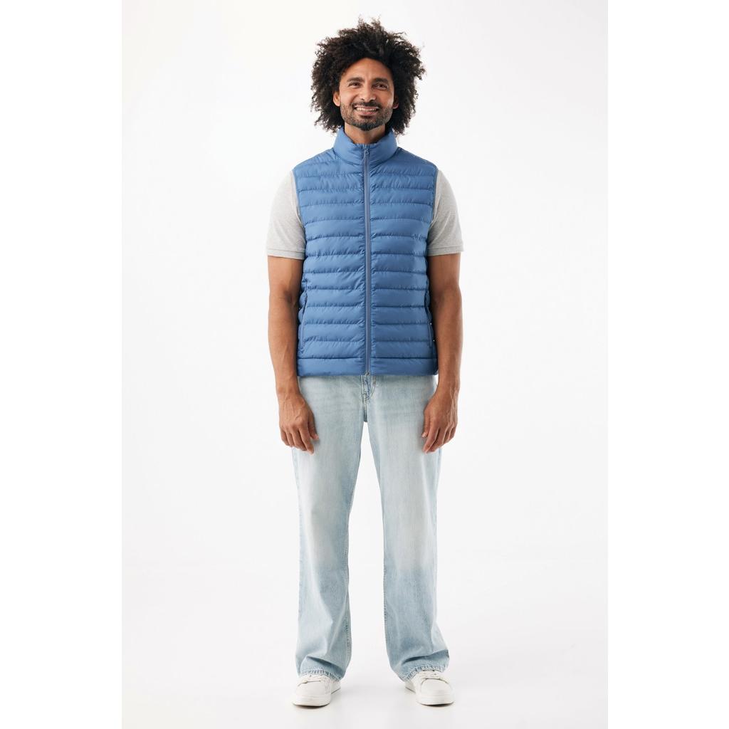 Vestă pentru bărbați  din poliester reciclat Iqoniq Meru Moon blue 3XL