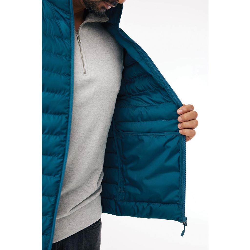 Vestă pentru bărbați  din poliester reciclat Iqoniq Meru dark teal 3XL