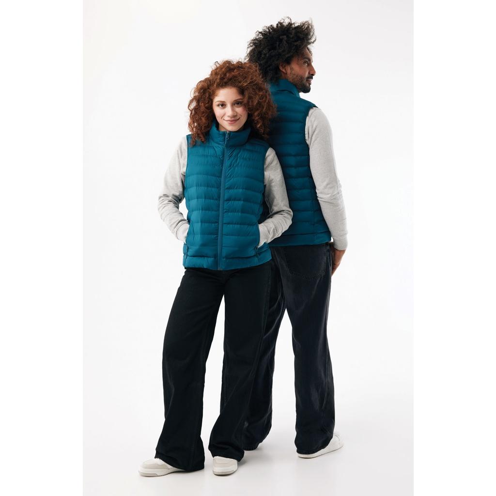 Vestă pentru bărbați  din poliester reciclat Iqoniq Meru dark teal 3XL
