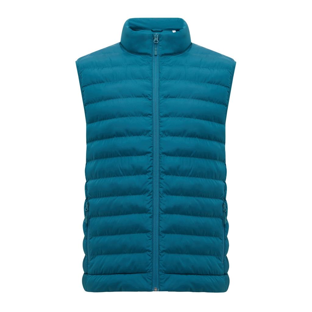 Vestă pentru bărbați  din poliester reciclat Iqoniq Meru dark teal 3XL