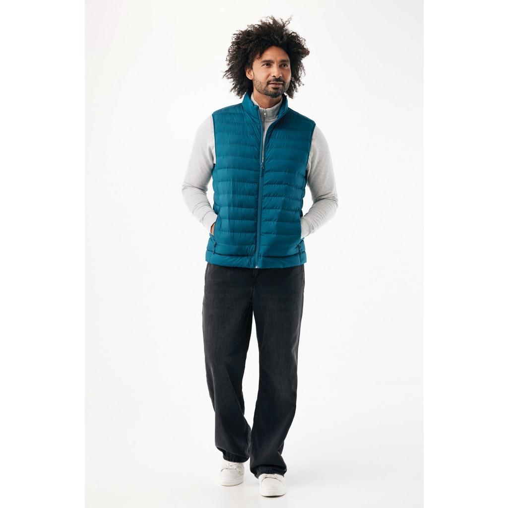 Vestă pentru bărbați  din poliester reciclat Iqoniq Meru dark teal 3XL
