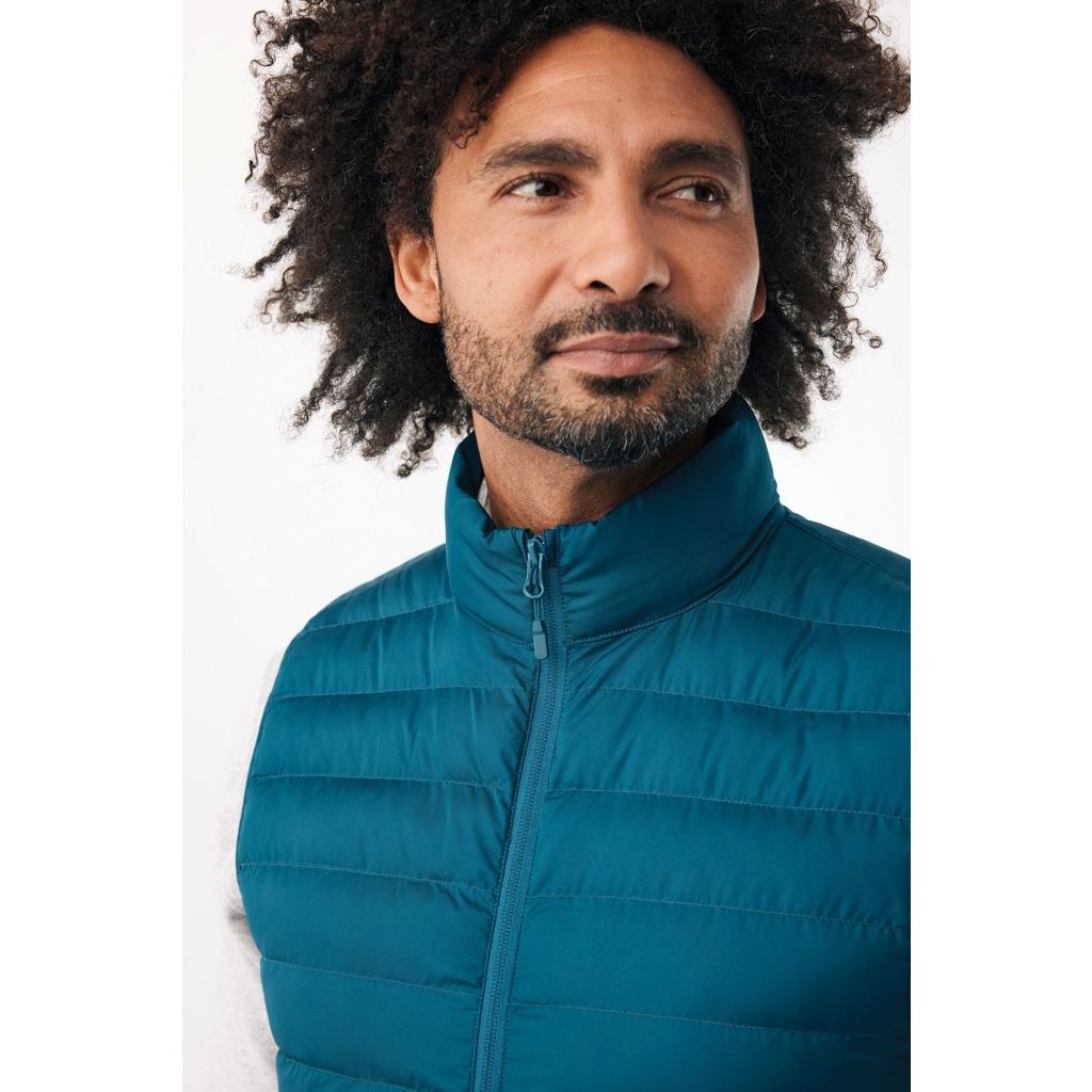 Vestă pentru bărbați  din poliester reciclat Iqoniq Meru dark teal 3XL