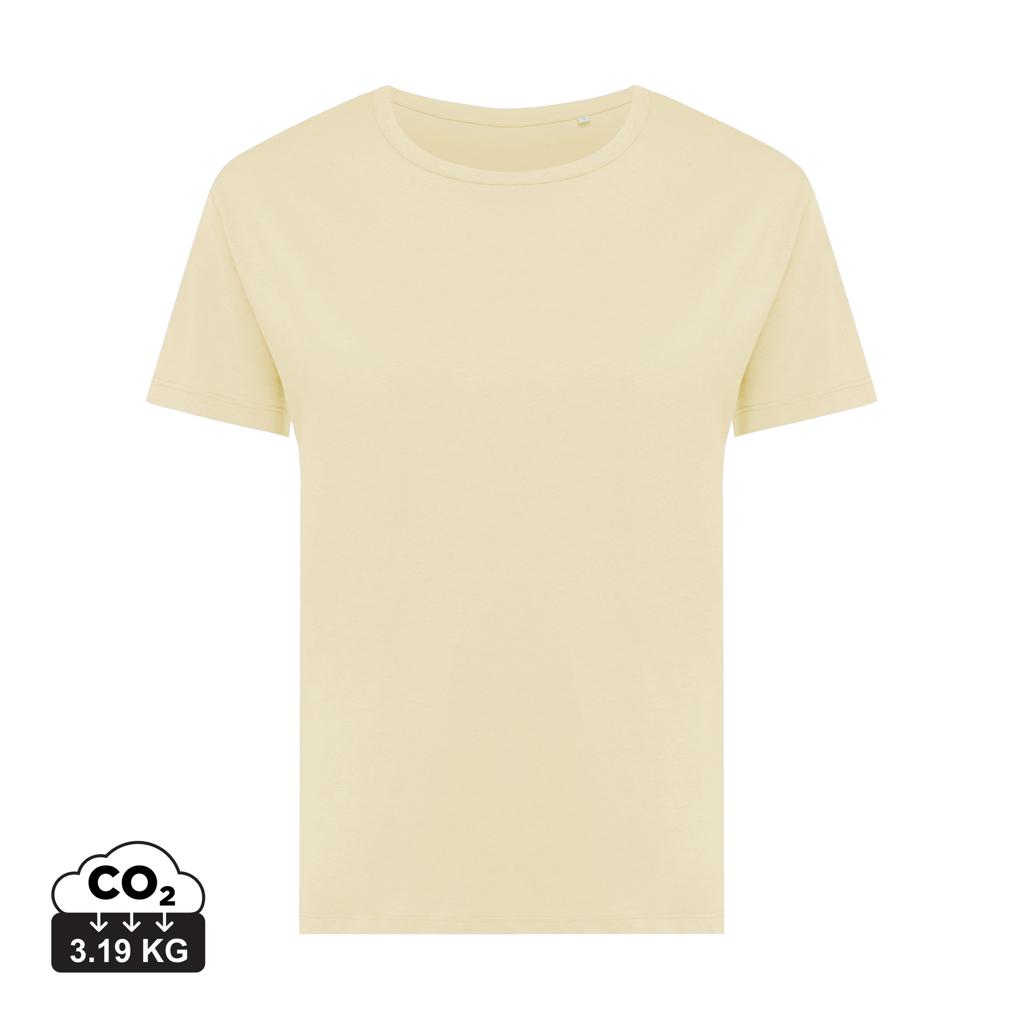 Tricou ușor pentru femei din bumbac reciclat Iqoniq Yala cream yellow L