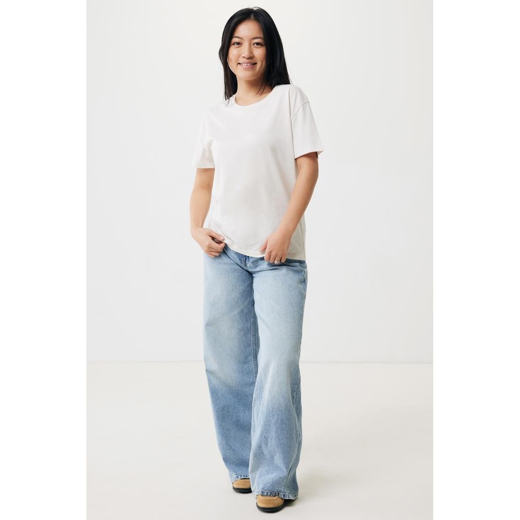 Tricou ușor pentru femei din bumbac reciclat Iqoniq Yala ivory white M