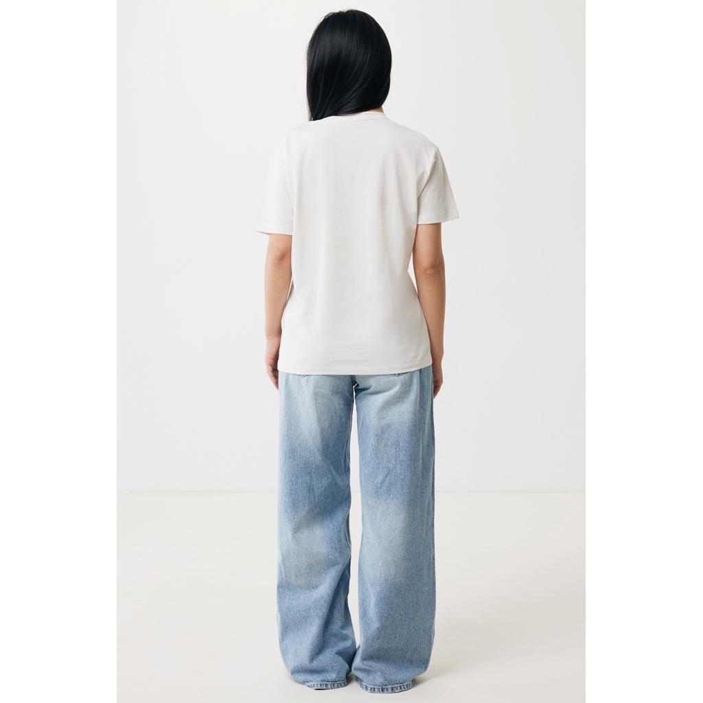 Tricou ușor pentru femei din bumbac reciclat Iqoniq Yala ivory white M