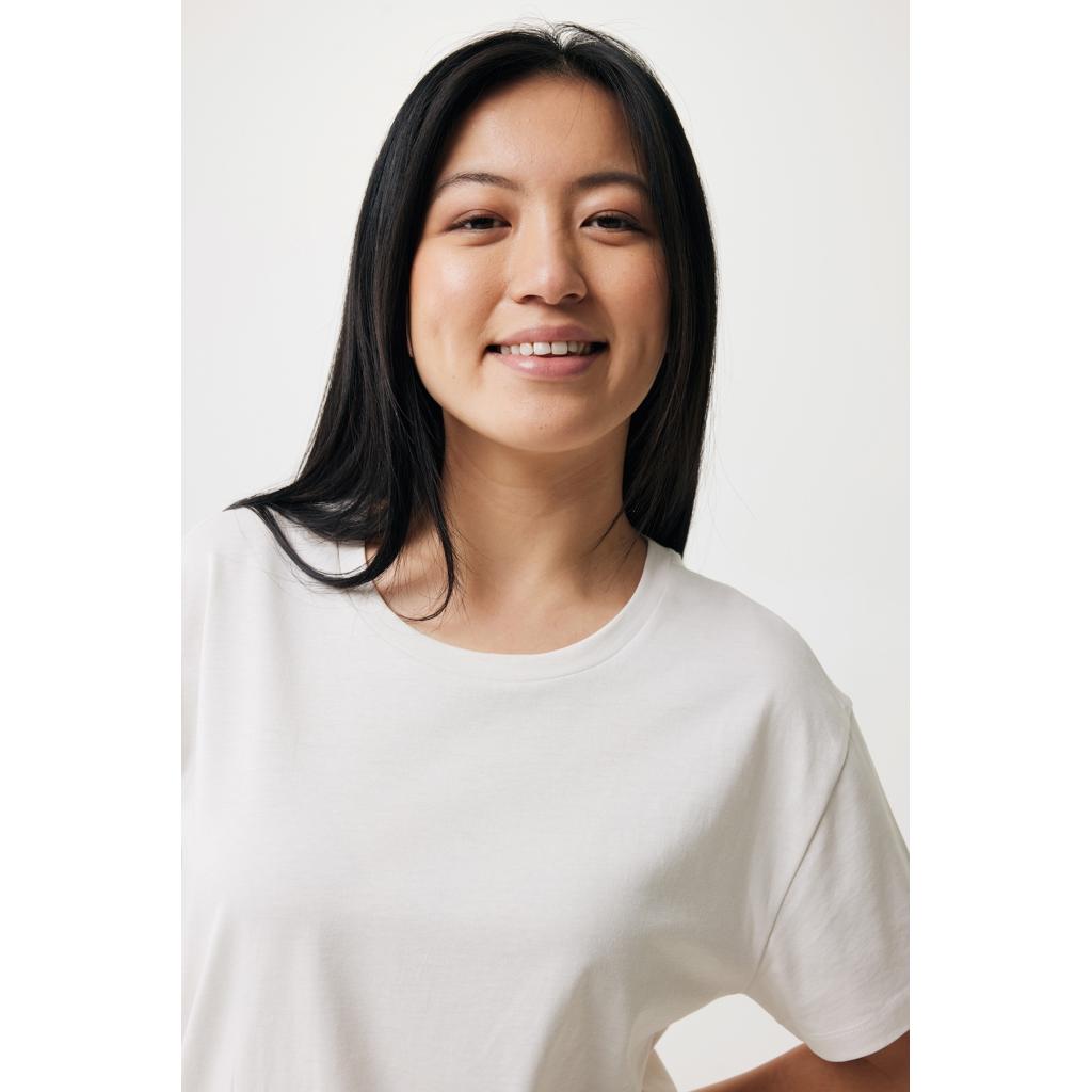 Tricou ușor pentru femei din bumbac reciclat Iqoniq Yala ivory white M