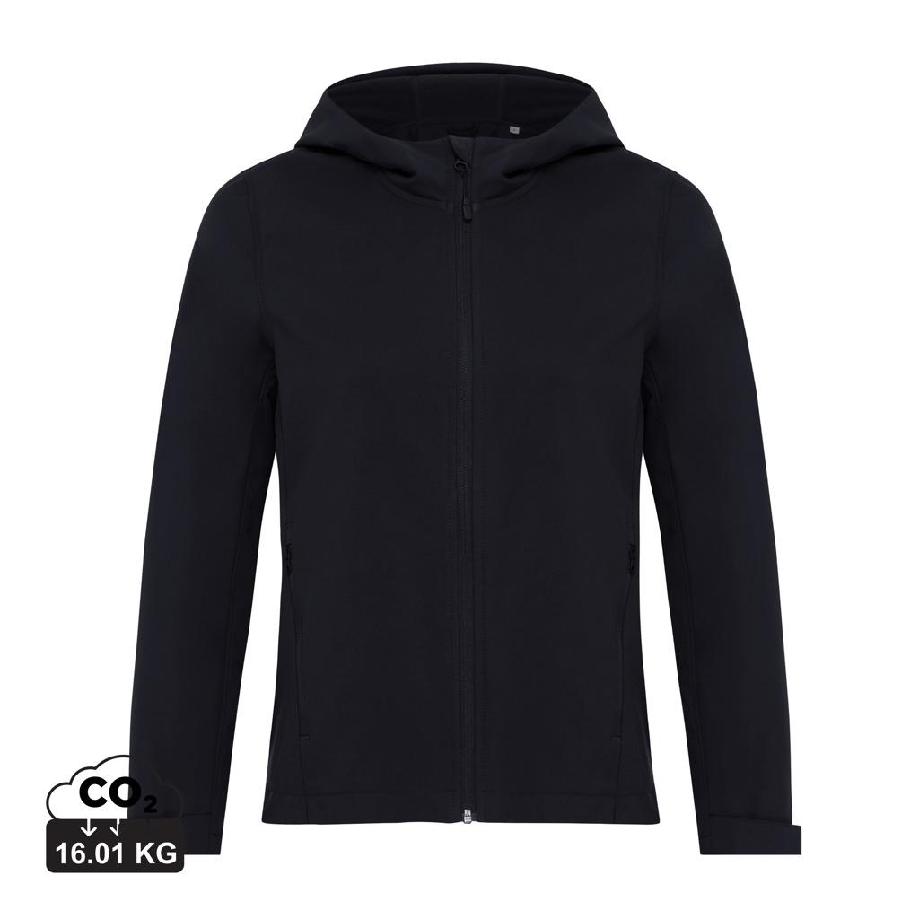 Geacă soft shell pentru femei  din poliester reciclat Iqoniq Makalu black 2XS