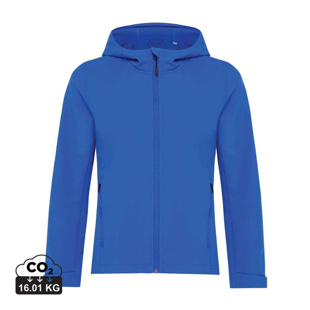 Geacă soft shell pentru femei  din poliester reciclat Iqoniq Makalu royal blue M