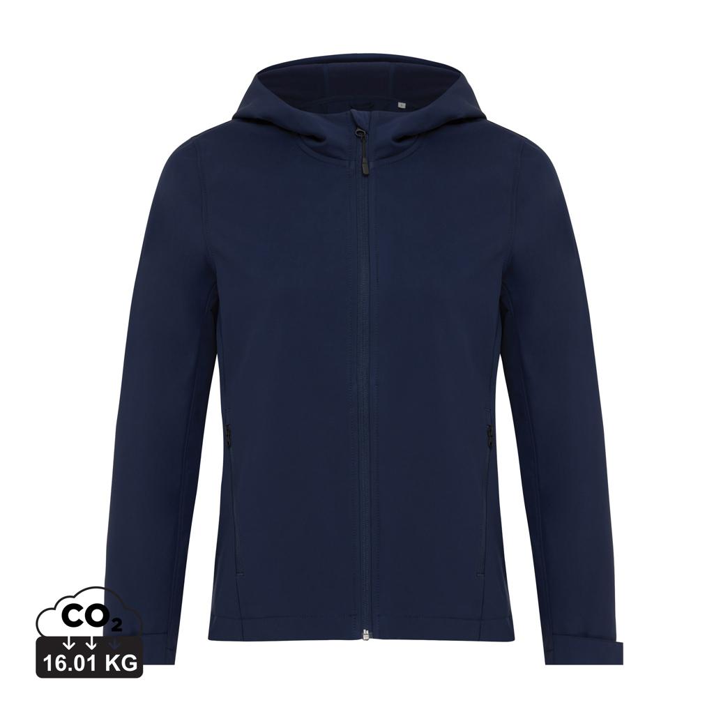 Geacă soft shell pentru femei  din poliester reciclat Iqoniq Makalu navy XL