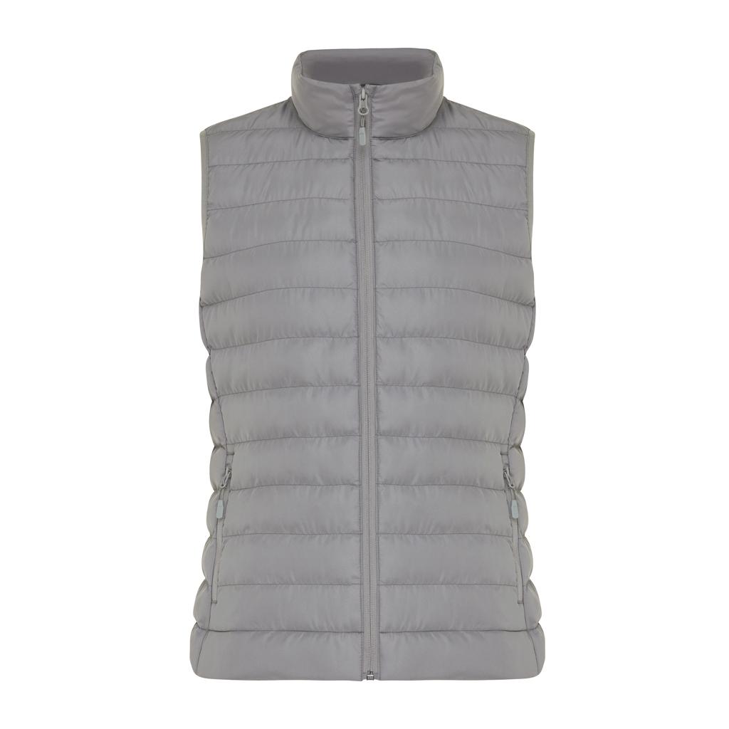 Vestă pentru femei din poliester reciclat Iqoniq Meru  silver grey 2XS