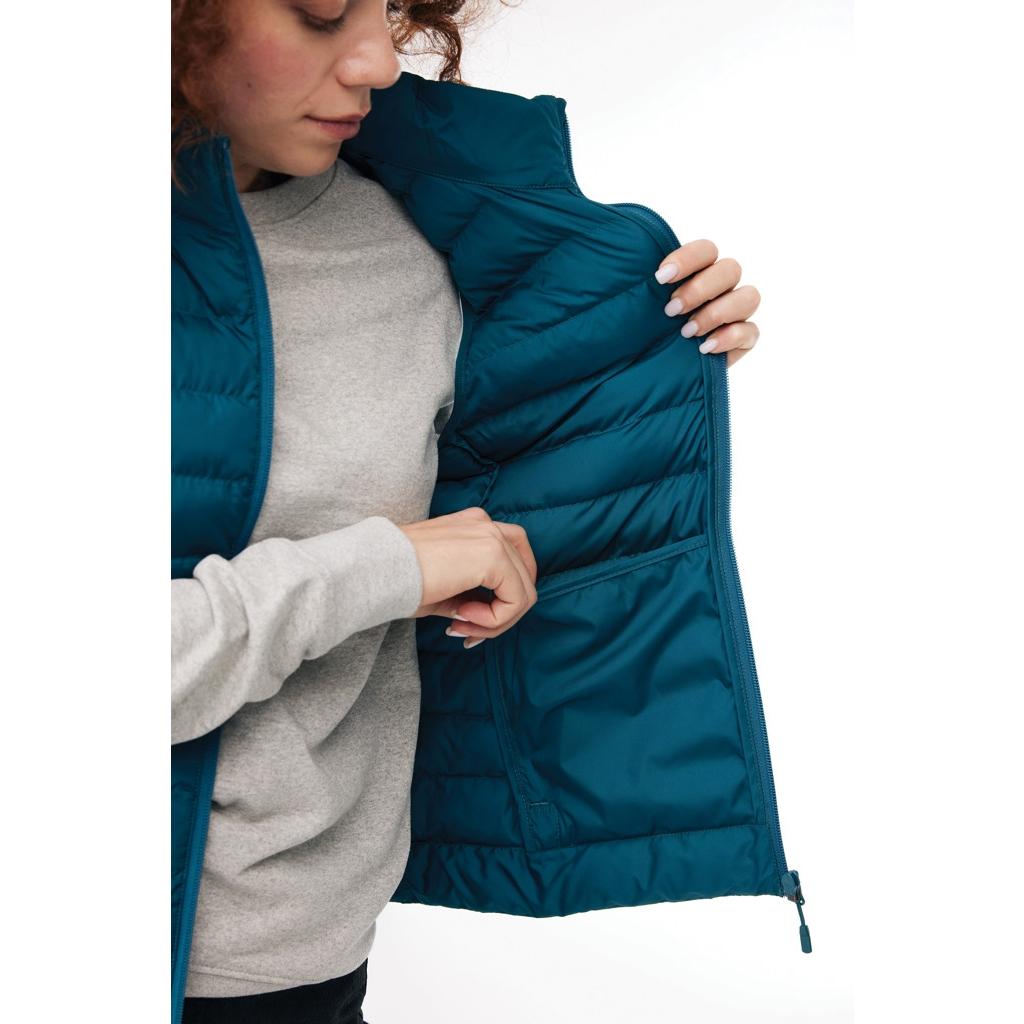 Vestă pentru femei din poliester reciclat Iqoniq Meru  dark teal