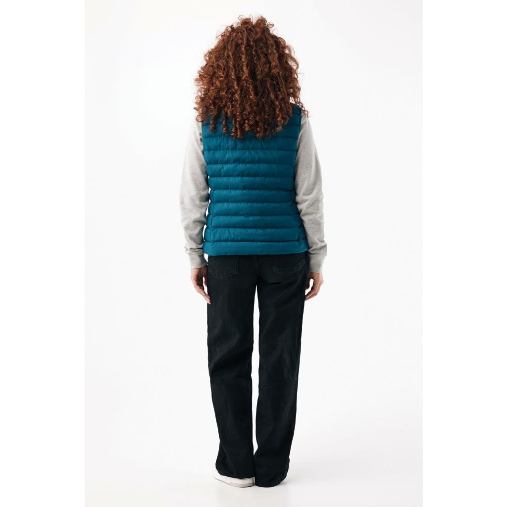 Vestă pentru femei din poliester reciclat Iqoniq Meru  dark teal
