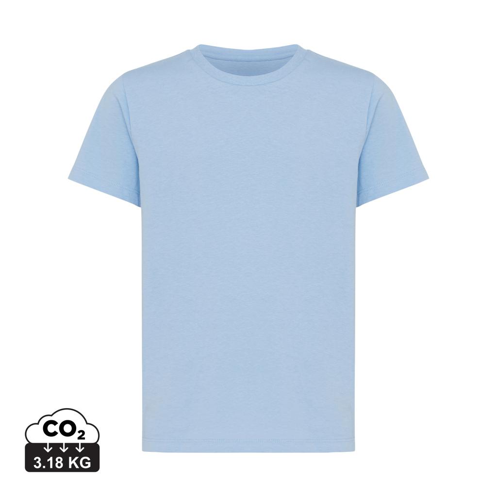 Tricou ușor pentru copii din bumbac reciclat Iqoniq Koli sky blue 7 - 8 ani