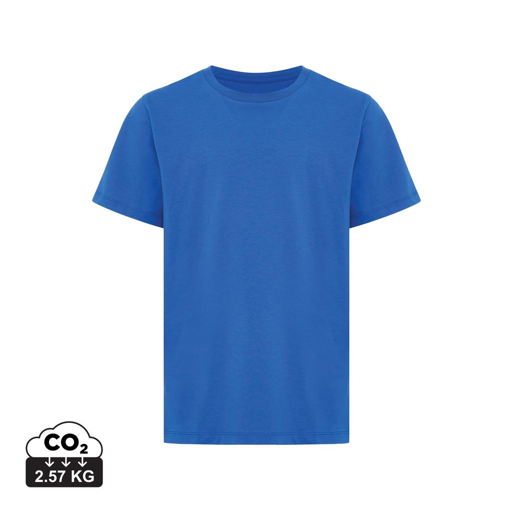 Tricou ușor pentru copii din bumbac reciclat Iqoniq Koli royal blue