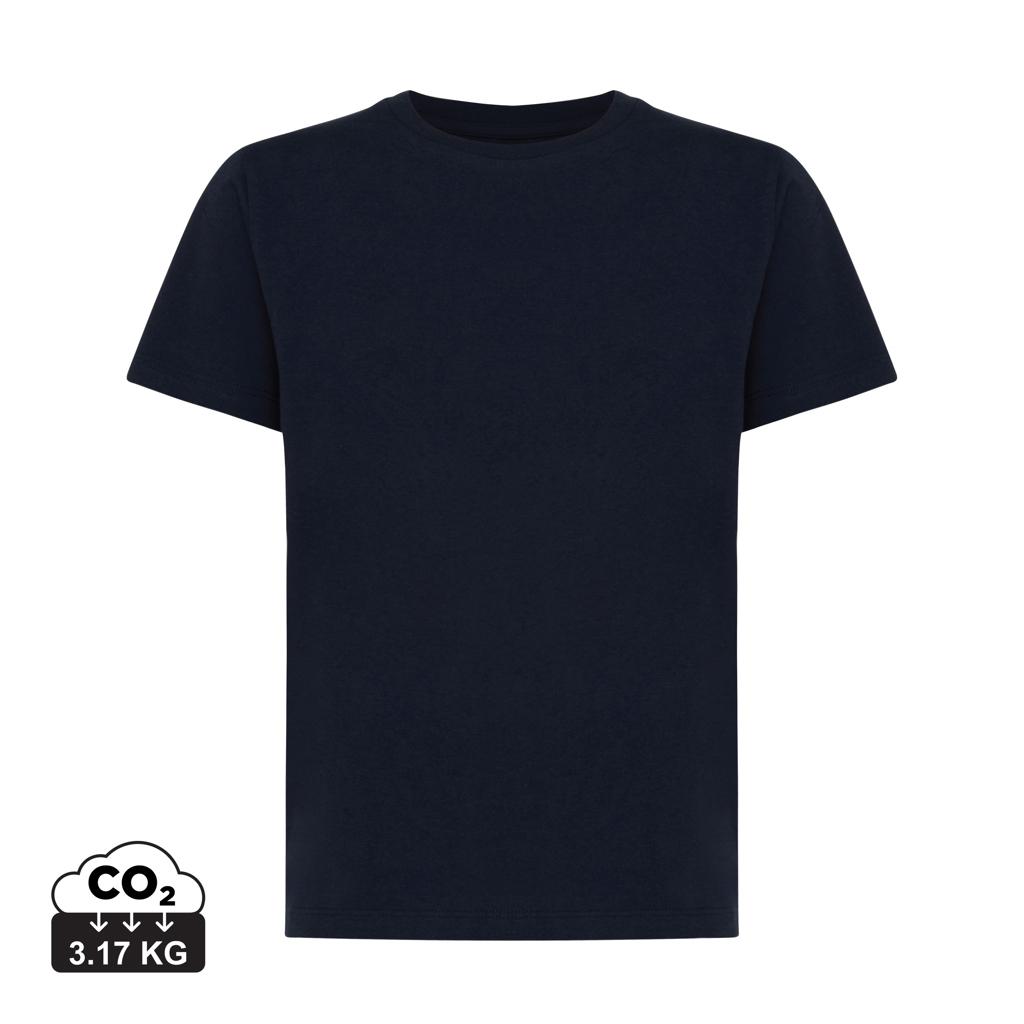 Tricou ușor pentru copii din bumbac reciclat Iqoniq Koli navy 3 - 4 ani