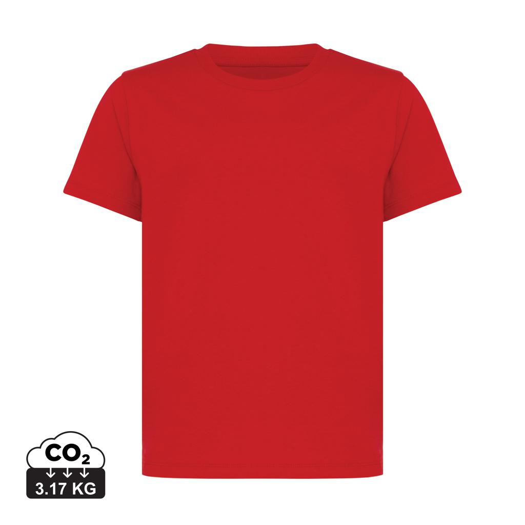 Tricou ușor pentru copii din bumbac reciclat Iqoniq Koli red 9 - 10 ani