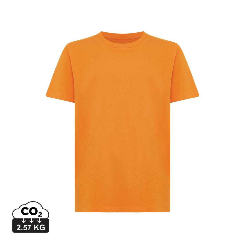 Tricou ușor pentru copii din bumbac reciclat Iqoniq Koli orange