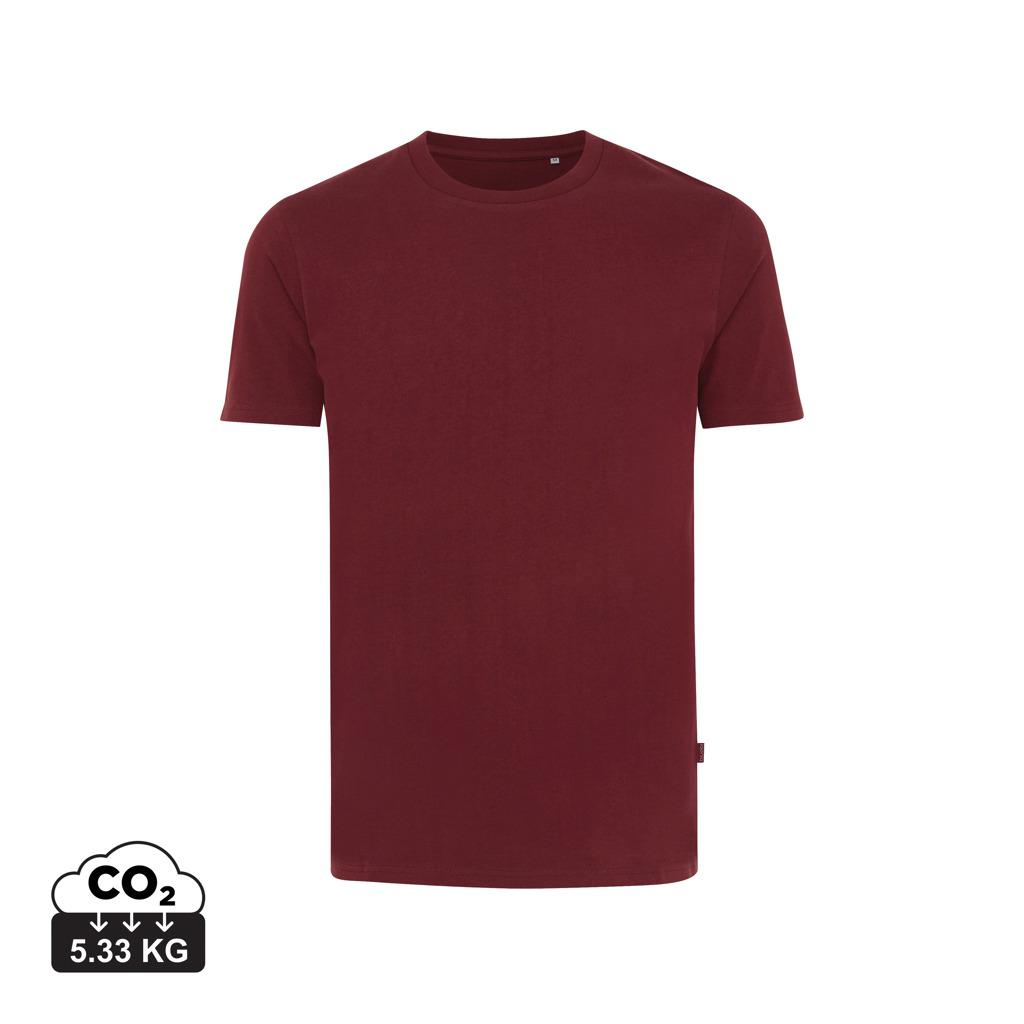 Tricou din bumbac reciclat Iqoniq Bryce burgundy 2XS