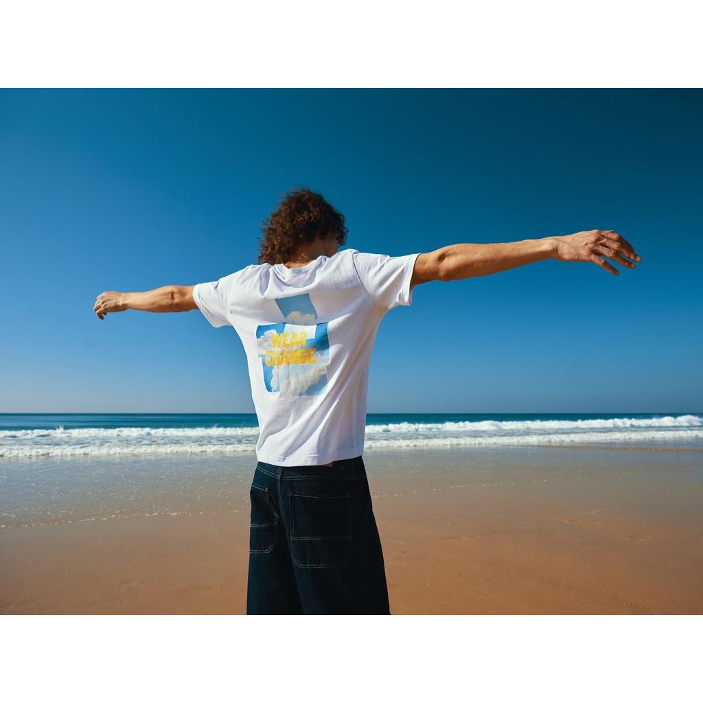 Tricou relaxat din bumbac reciclat Iqoniq Kakadu  transparent XL