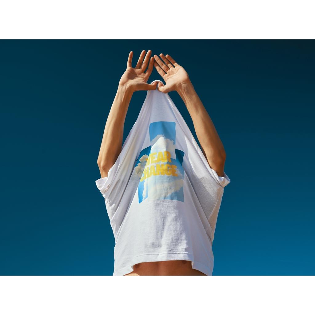 Tricou relaxat din bumbac reciclat Iqoniq Kakadu  transparent XL