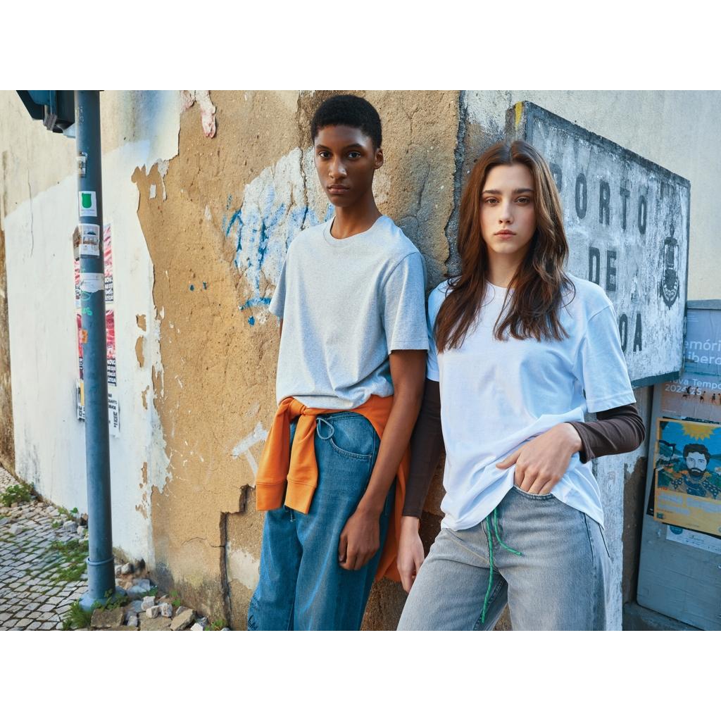 Tricou relaxat din bumbac reciclat Iqoniq Kakadu  transparent XL