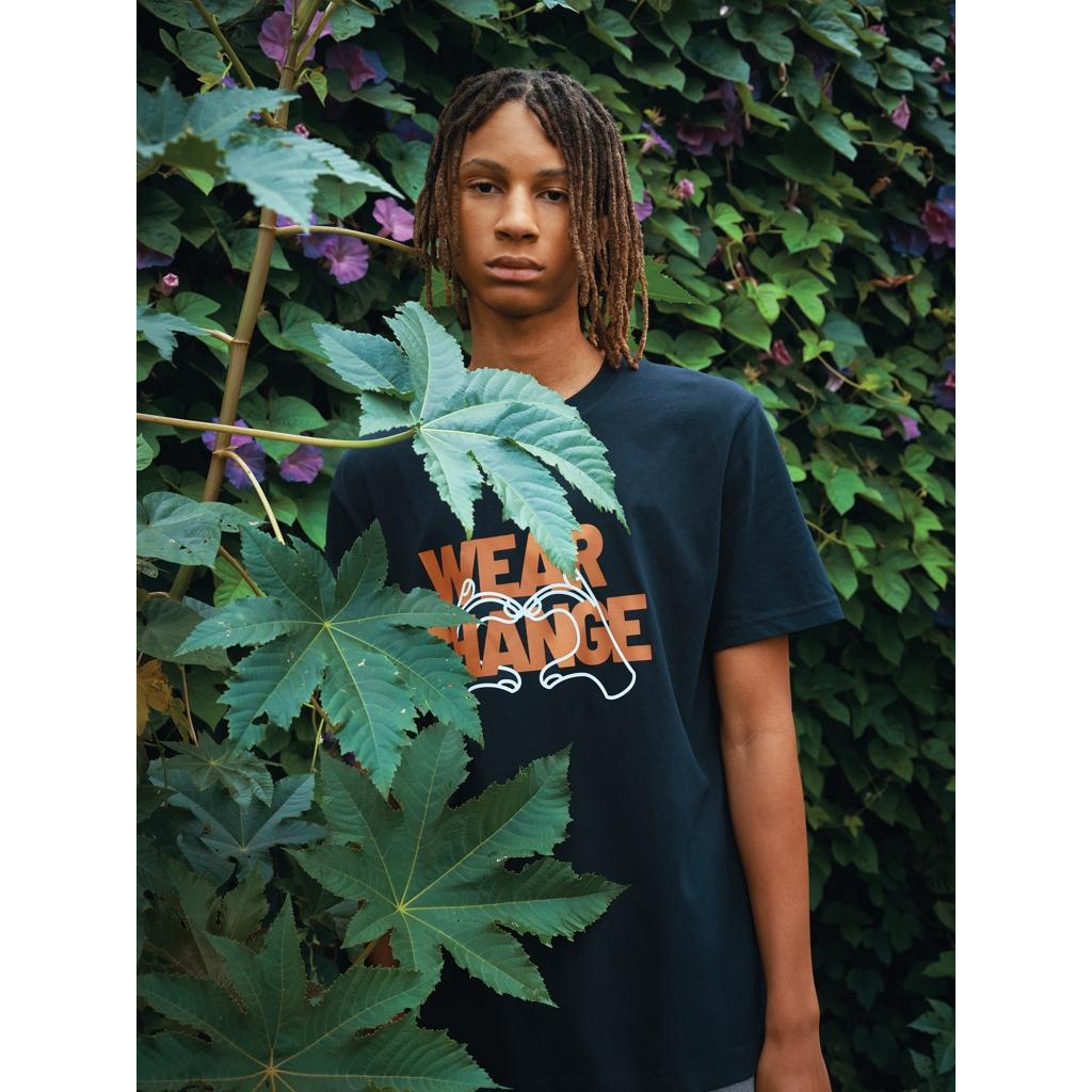 Tricou relaxat din bumbac reciclat Iqoniq Kakadu  navy M