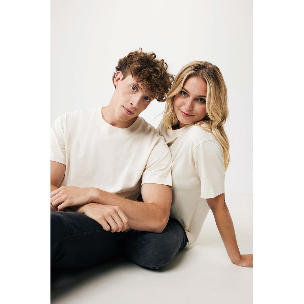 Tricou relaxat din bumbac reciclat Iqoniq Kakadu  natural raw 2XS