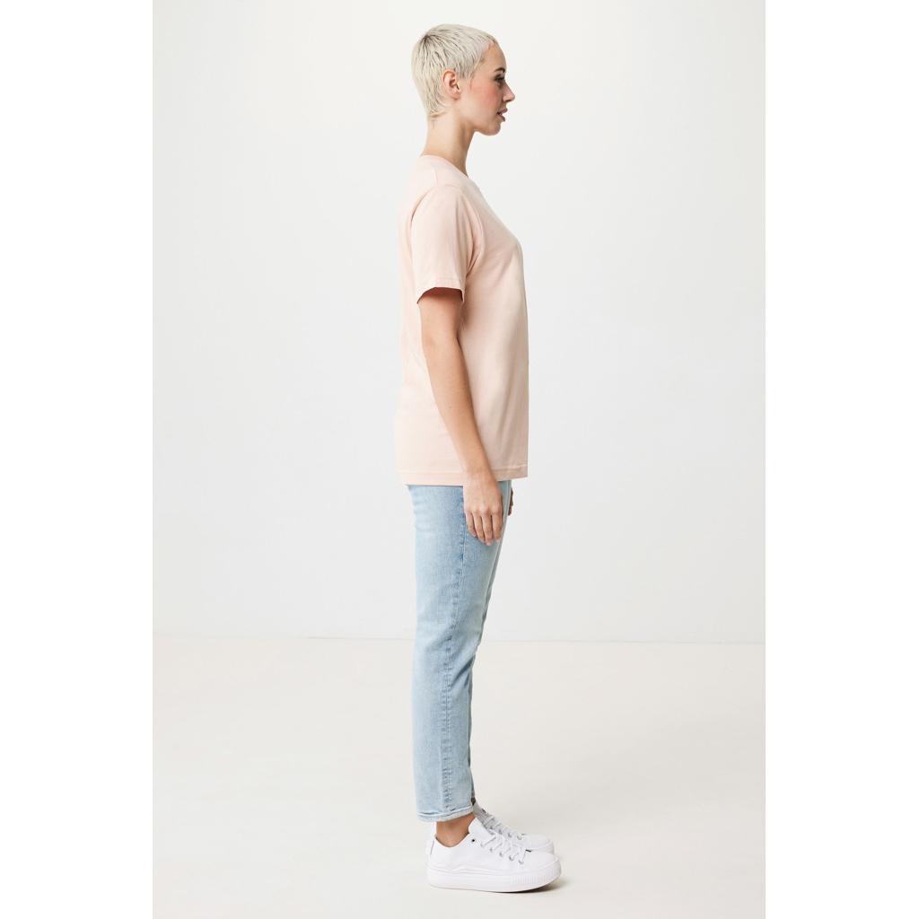 Tricou relaxat din bumbac reciclat Iqoniq Kakadu  peach nectar 2XS