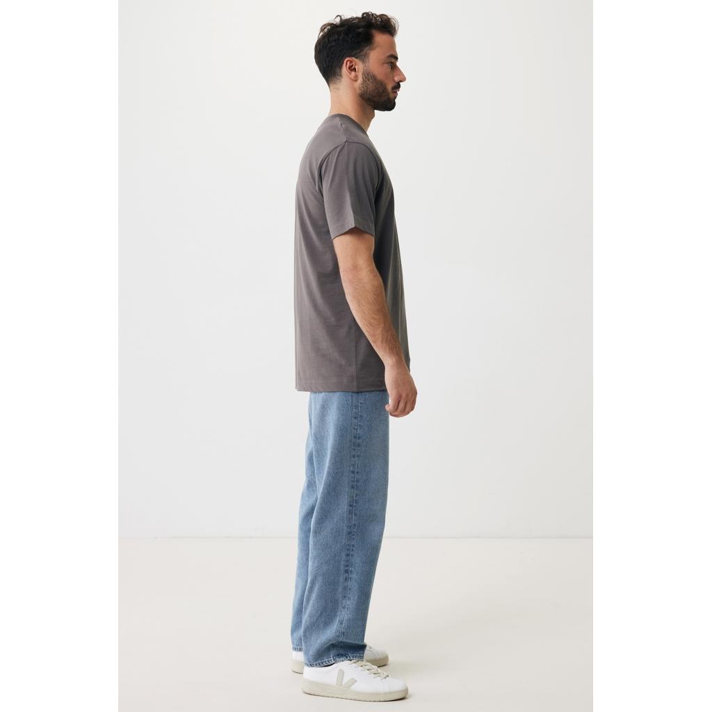 Tricou relaxat din bumbac reciclat Iqoniq Kakadu  anthracite 3XL