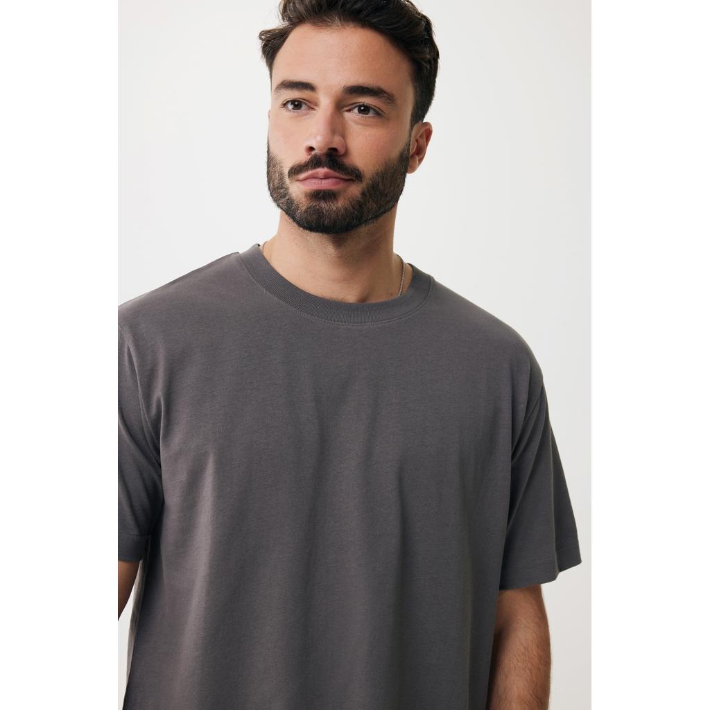 Tricou relaxat din bumbac reciclat Iqoniq Kakadu  anthracite 3XL