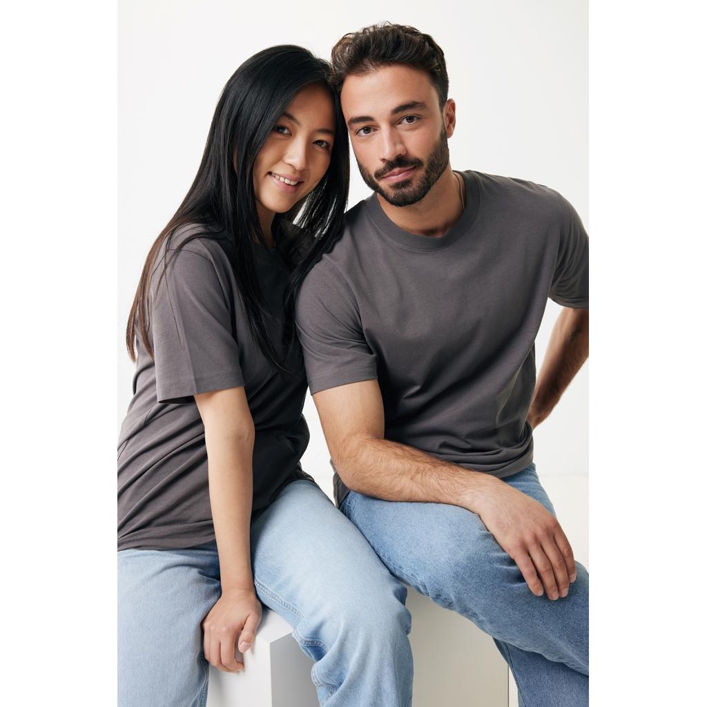 Tricou relaxat din bumbac reciclat Iqoniq Kakadu  anthracite 3XL