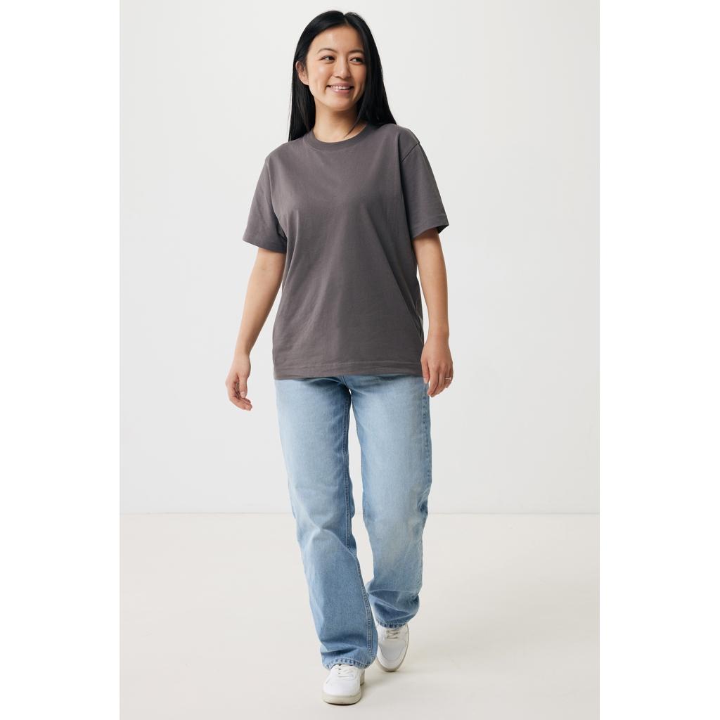 Tricou relaxat din bumbac reciclat Iqoniq Kakadu  anthracite 3XL