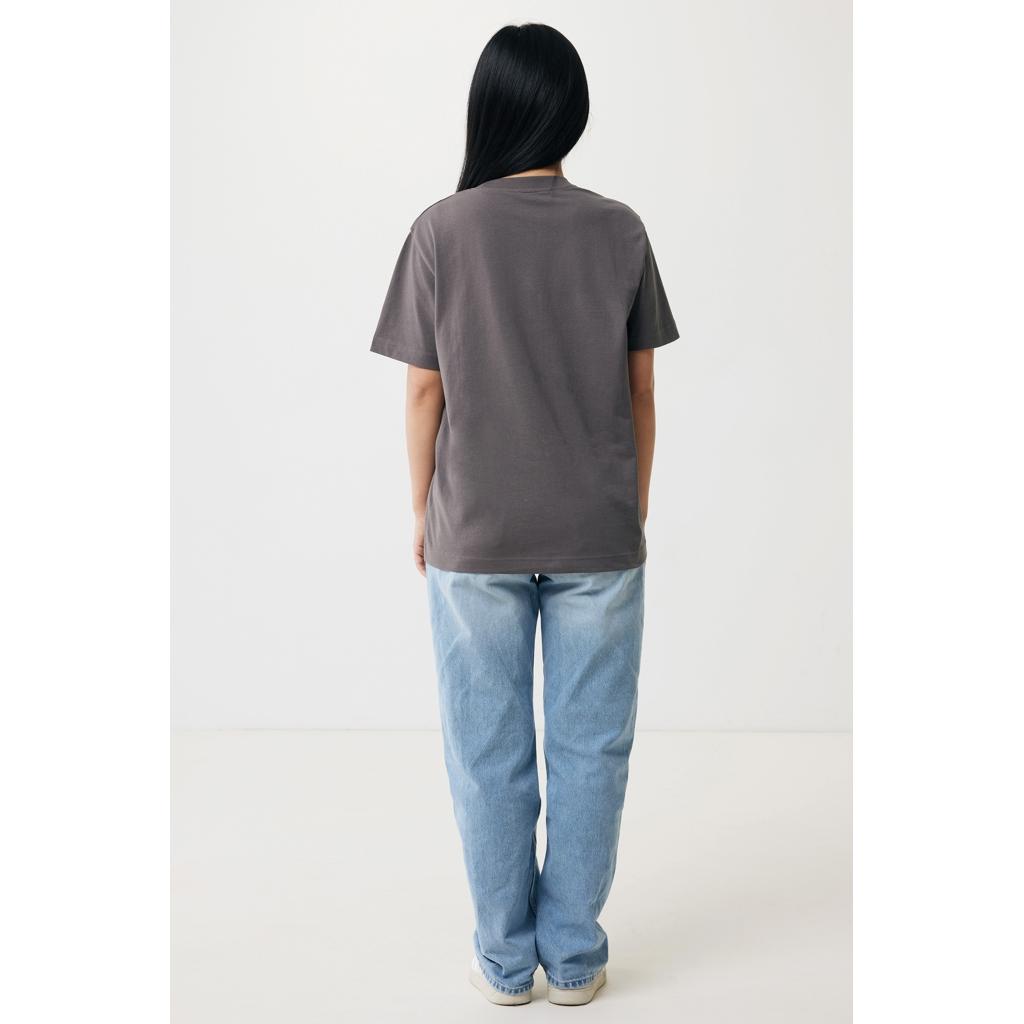 Tricou relaxat din bumbac reciclat Iqoniq Kakadu  anthracite 3XL